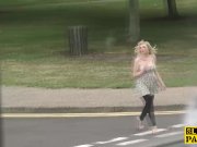 Real cumswallowing sub spanked while sucking 1/16