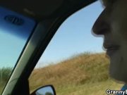 He bangs this old whore on the grass 1/16