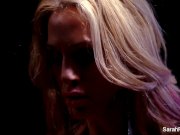 Tattooed Sarah stuffs her pussy with a toy 6/16