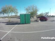 Porta Gloryhole  girl sucks dick in public 1/16