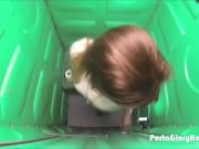 Porta Gloryhole Teen gives blowjobs in public 3/16