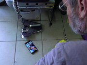 Teen in scant attire makes oldman slap n fuck 1/16