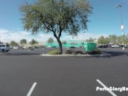 Porta Gloryhole Teen gets naked in parkin lot 4/16