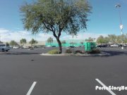 Porta Gloryhole Teen gets naked in parkin lot 5/16