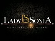 Milf Red XXX plays with bound Lady Sonia 16/16