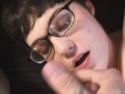 Brunette sucks dick and gets her tits fucked 15/16