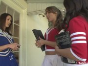 3 schoolgirls engage in hot lesbian action 2/16