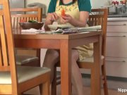 Asian MILF masturbates with a carrot 1/16