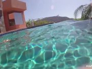 Busty blondes Alix & Cherie go skinny  13/16