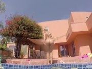 Busty blondes Alix & Cherie go skinny  16/16