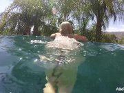 Busty blondes Alix & Cherie go skinny  8/16