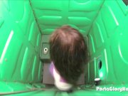 Porta Gloryhole Teen swallows cum at Church 2/16