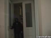 Threesome with granny and boys teen 1/16