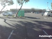 Porta Gloryhole girl swallows cum at walmart 13/16