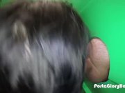 Porta Gloryhole girl swallows cum at walmart 6/16