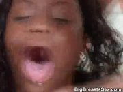 Busty Ebony DPed And Cum Fed 10/16