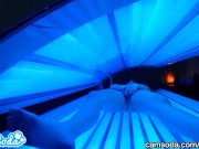 teen latina caught in tanning bed