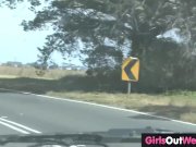 Busty amateur babe fucked in the Aussie bush 7/16