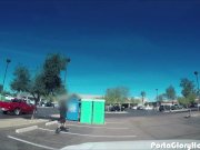 Porta Gloryhole Milf swallows cum at grocery  9/16