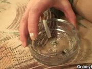 Old prostitute sucks and  rides his cock 8/16