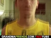 Chubby woman takes two horny dicks 6/16