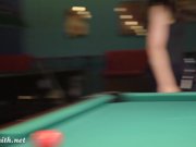 Jeny Smith playing a pool 14/16