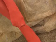 Hottie in red yoga pants masturbating 1/16