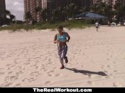 Busty Blonde Rides Trainer After Beach Sessio 1/16