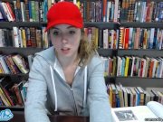 teen latina in public library showing tits  12/16