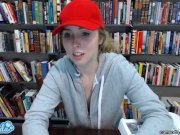 teen latina in public library showing tits  16/16