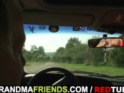 He picks up and bangs granny outside 13/16