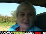 He picks up and bangs granny outside 7/16