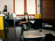 Secretary Donna fucked in black seamed nylon 1/16