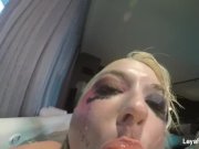 Busty blonde Leya takes a super sexy bath 15/16