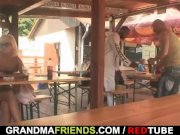 Two dudes have fun with granny 1/16