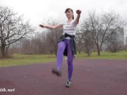 Jeny Smith pantyhose workout 11/16