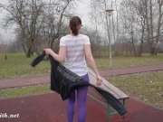 Jeny Smith pantyhose workout 13/16
