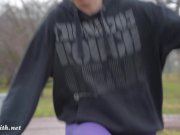 Jeny Smith pantyhose workout 8/16