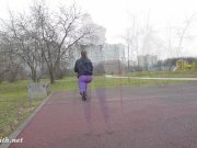 Jeny Smith pantyhose workout