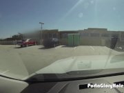 Porta Gloryhole latina swallows cum in public 1/16