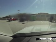 Porta Gloryhole latina swallows cum in public 9/16