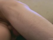 Wild alternative teen couple showing their 10/16