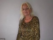 OldNanny skinny granny and girl using dildo 1/16