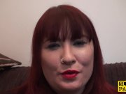 Busty british redhead dominated with roughsex 2/16