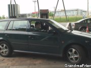 Granny double penetration outdoor 2/16