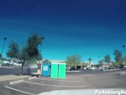 Porta Gloryhole Milf sucks cock in parking lo 10/16
