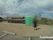 Porta Gloryhole Blonde sucks cock in public 16/16