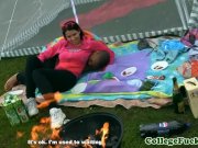 College babe fucked outdoors next to lake 3/16