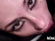 Cleo Sucks Filthy Cock in Dirty Bathroom 15/16