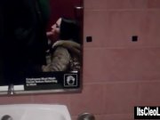 Cleo Sucks Filthy Cock in Dirty Bathroom 6/16